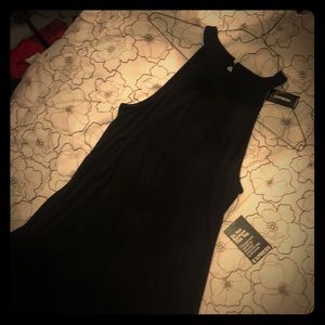 Express black halter dress